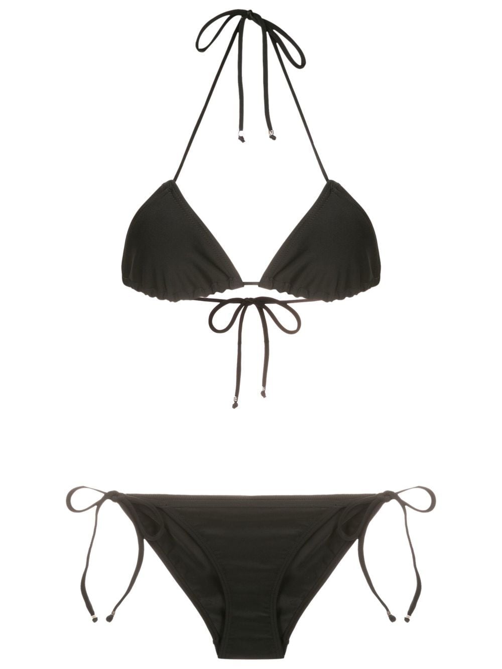 Amir Slama self-tie triangle bikini - Black von Amir Slama