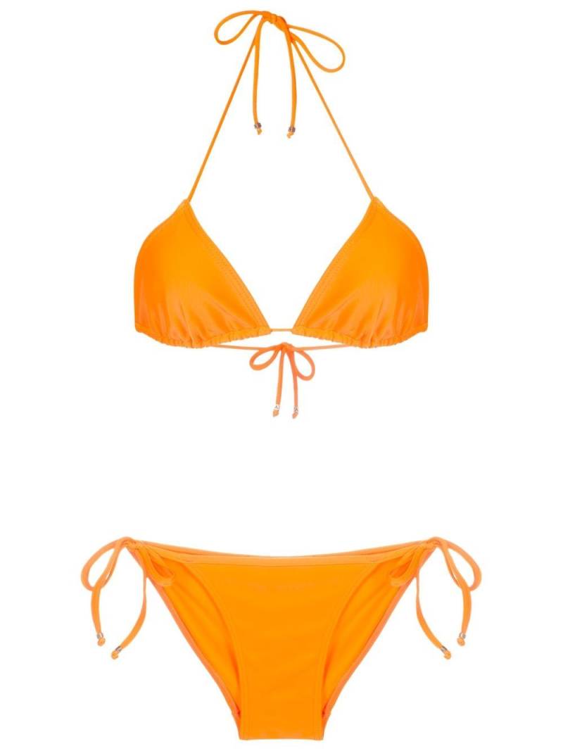 Amir Slama self-tie triangle bikini - Orange von Amir Slama