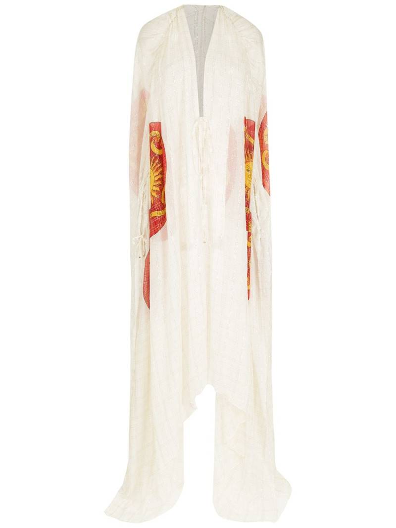 Amir Slama silk long shirt dress - White von Amir Slama