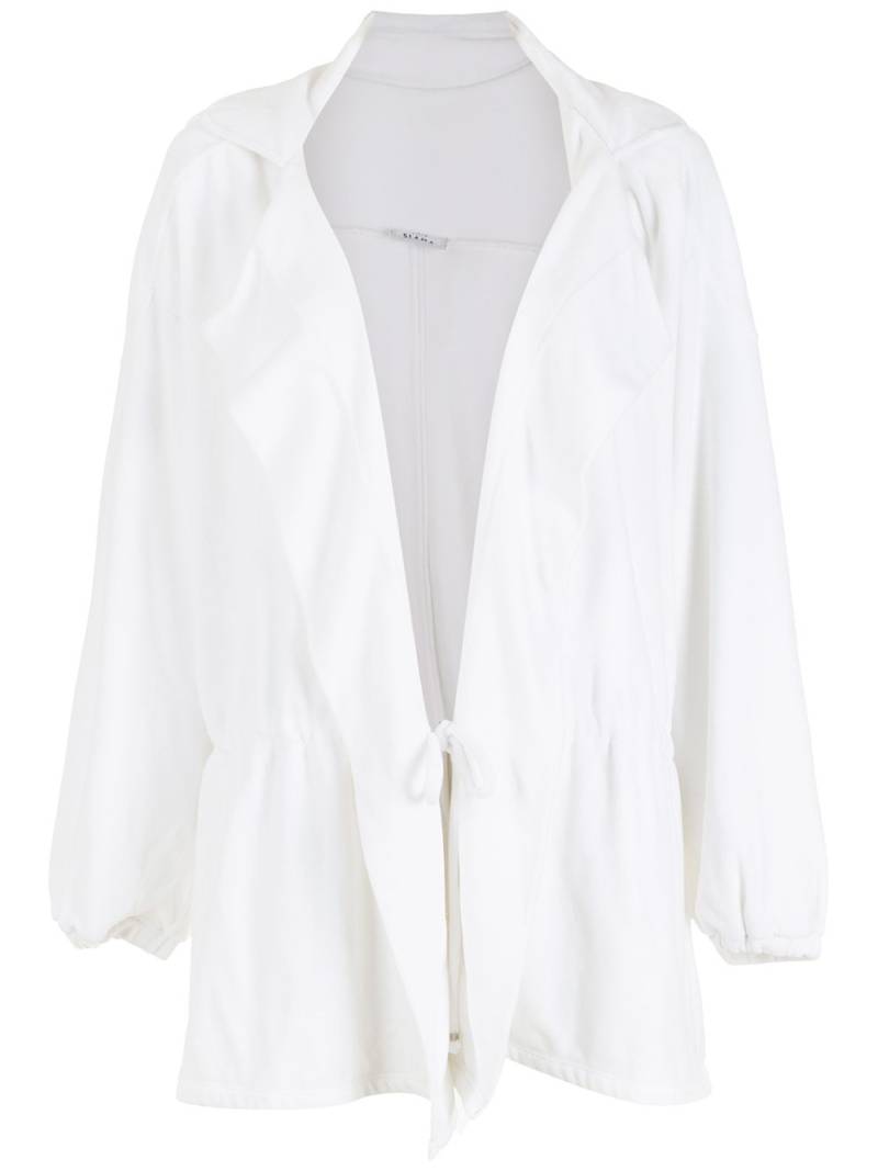 Amir Slama slouch hooded jacket - White von Amir Slama