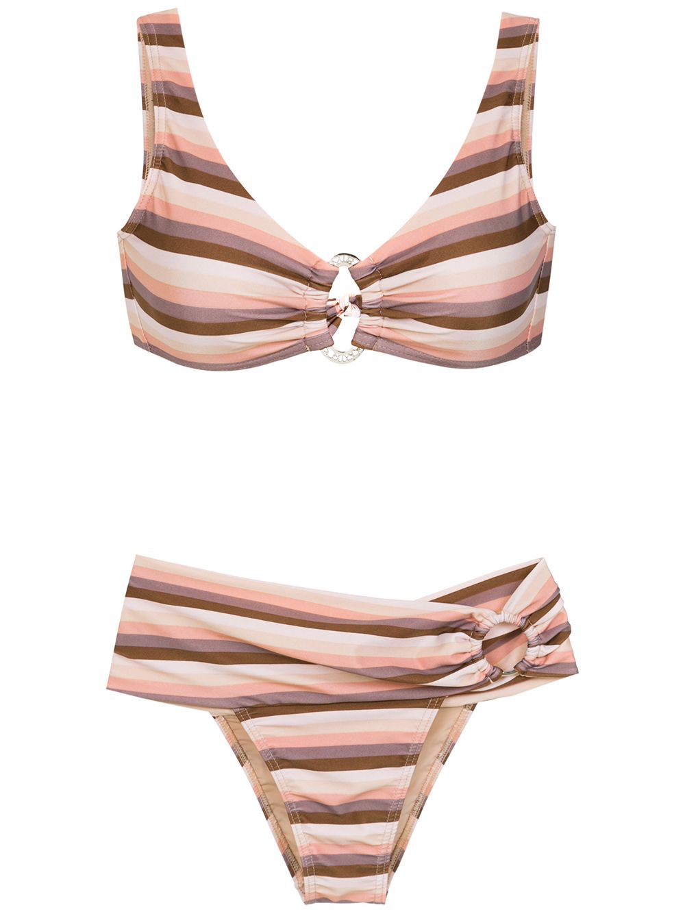 Amir Slama striped bikini - Neutrals von Amir Slama