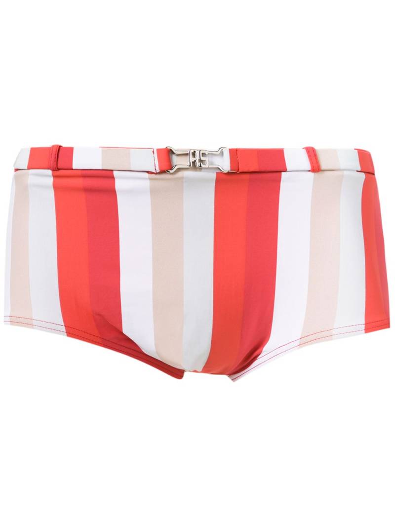 Amir Slama striped swim briefs - Red von Amir Slama