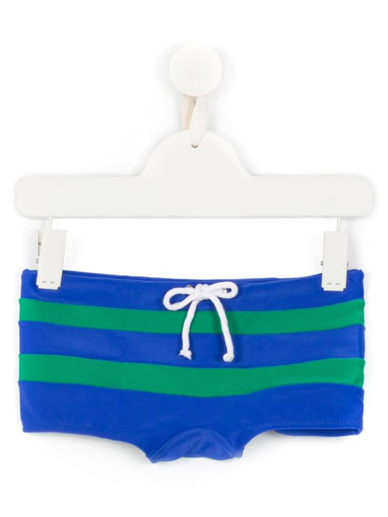 Amir Slama striped swim trunks - Blue von Amir Slama