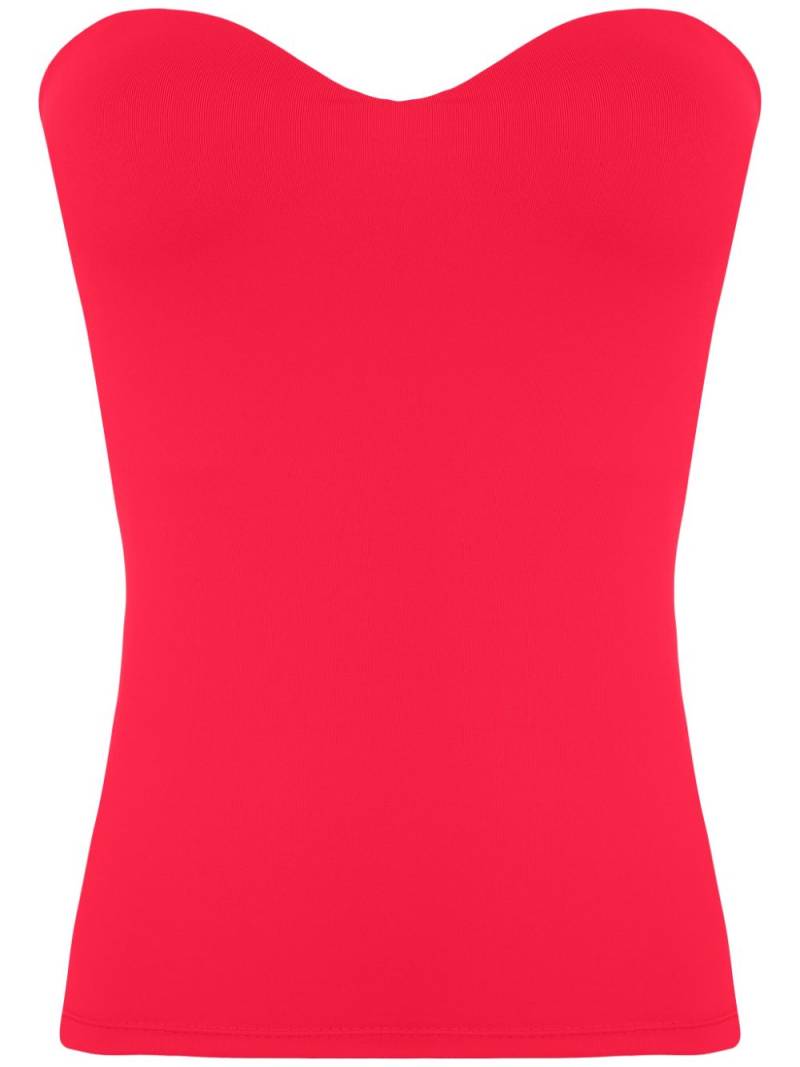 Amir Slama sweetheart-neck top - Red von Amir Slama