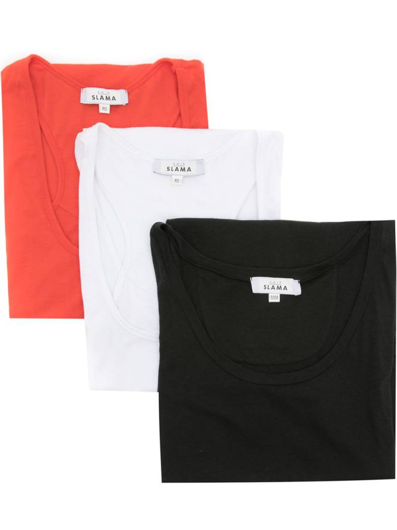 Amir Slama three-pack tank tops - Red von Amir Slama