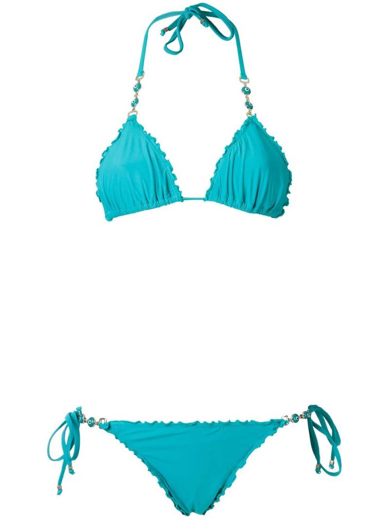 Amir Slama triangle bikini set - Blue von Amir Slama