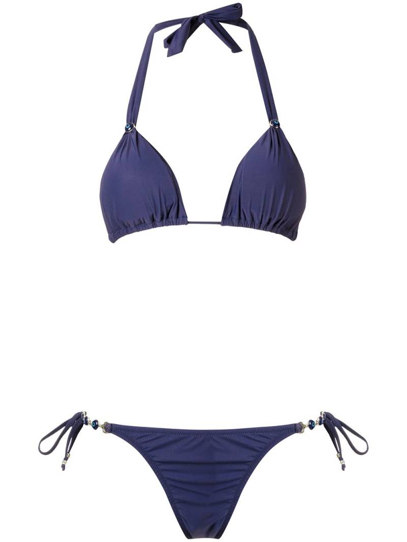 Amir Slama triangle bikini set - Blue von Amir Slama