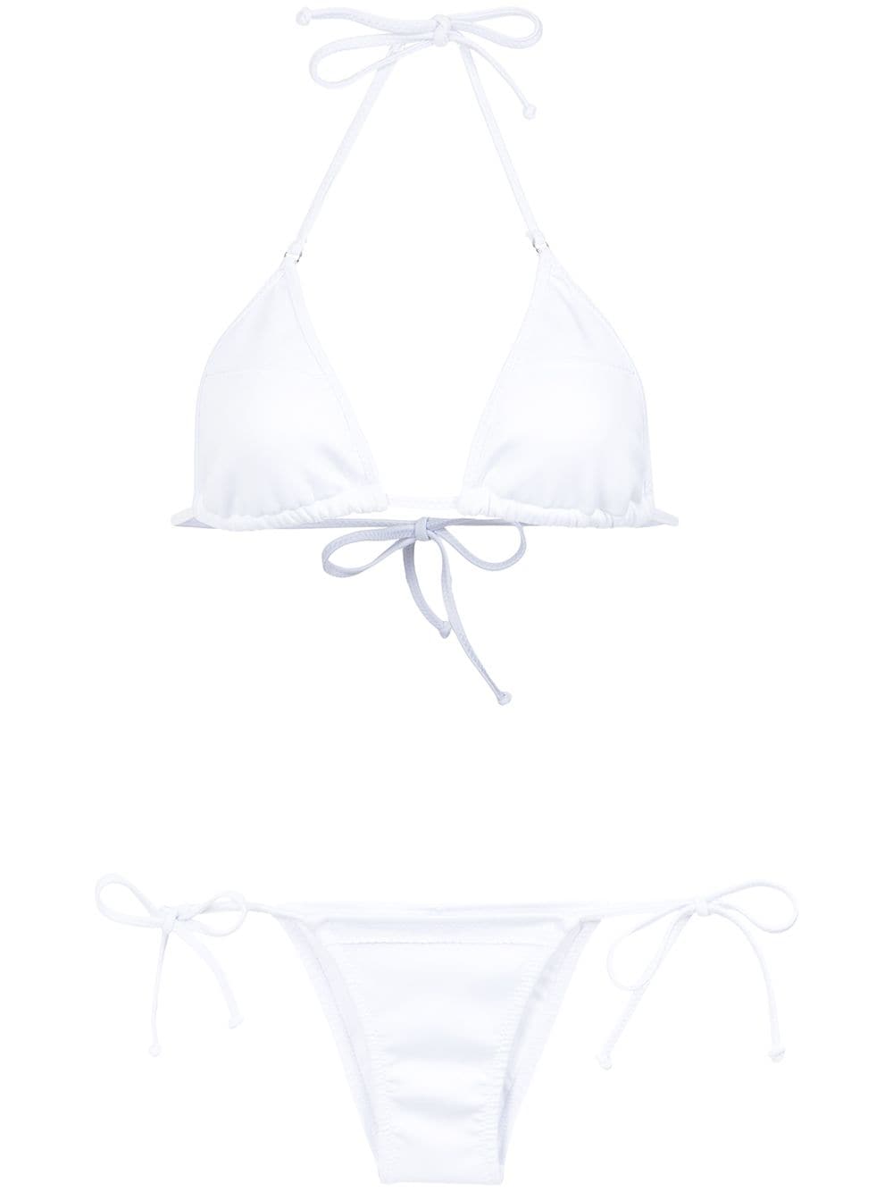 Amir Slama triangle bikini set - White von Amir Slama