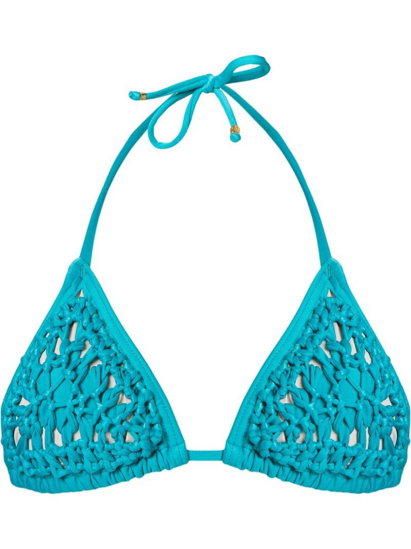 Amir Slama triangle bikini top - Blue von Amir Slama