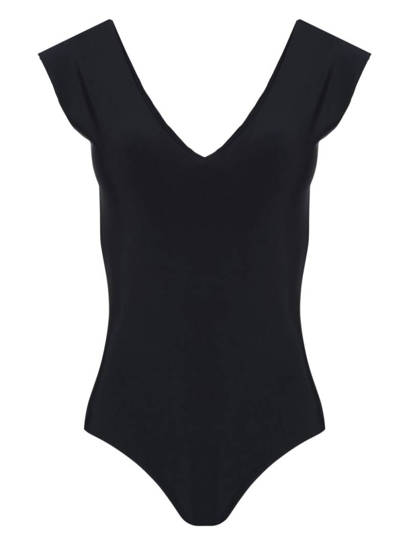 Amir Slama twist-detail swimsuit - Black von Amir Slama