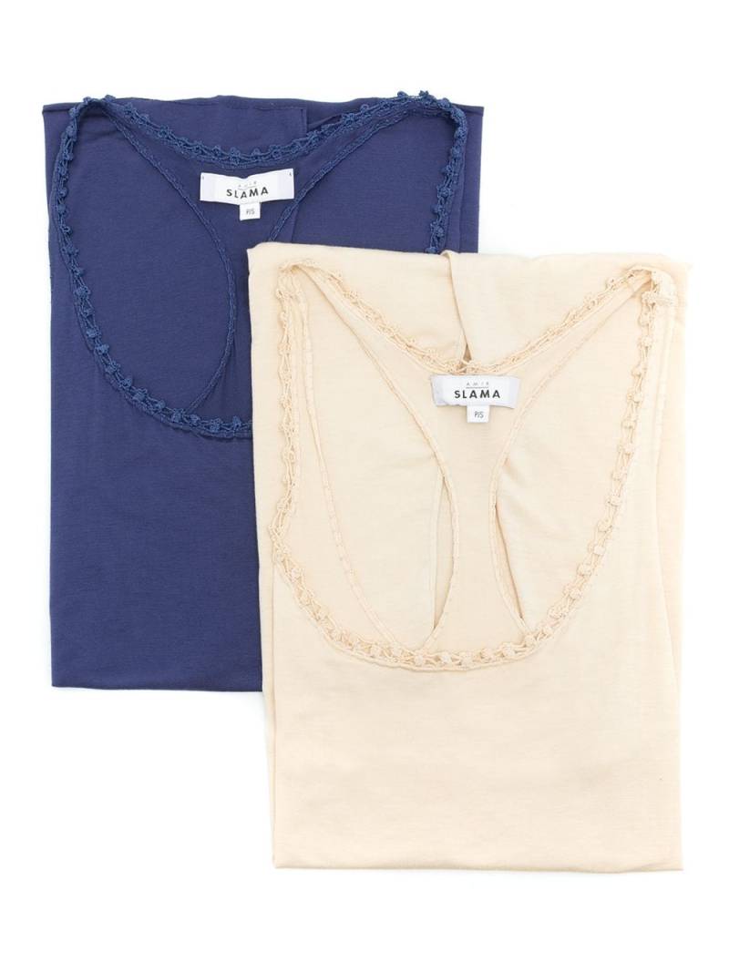 Amir Slama two-pack tank top - Neutrals von Amir Slama