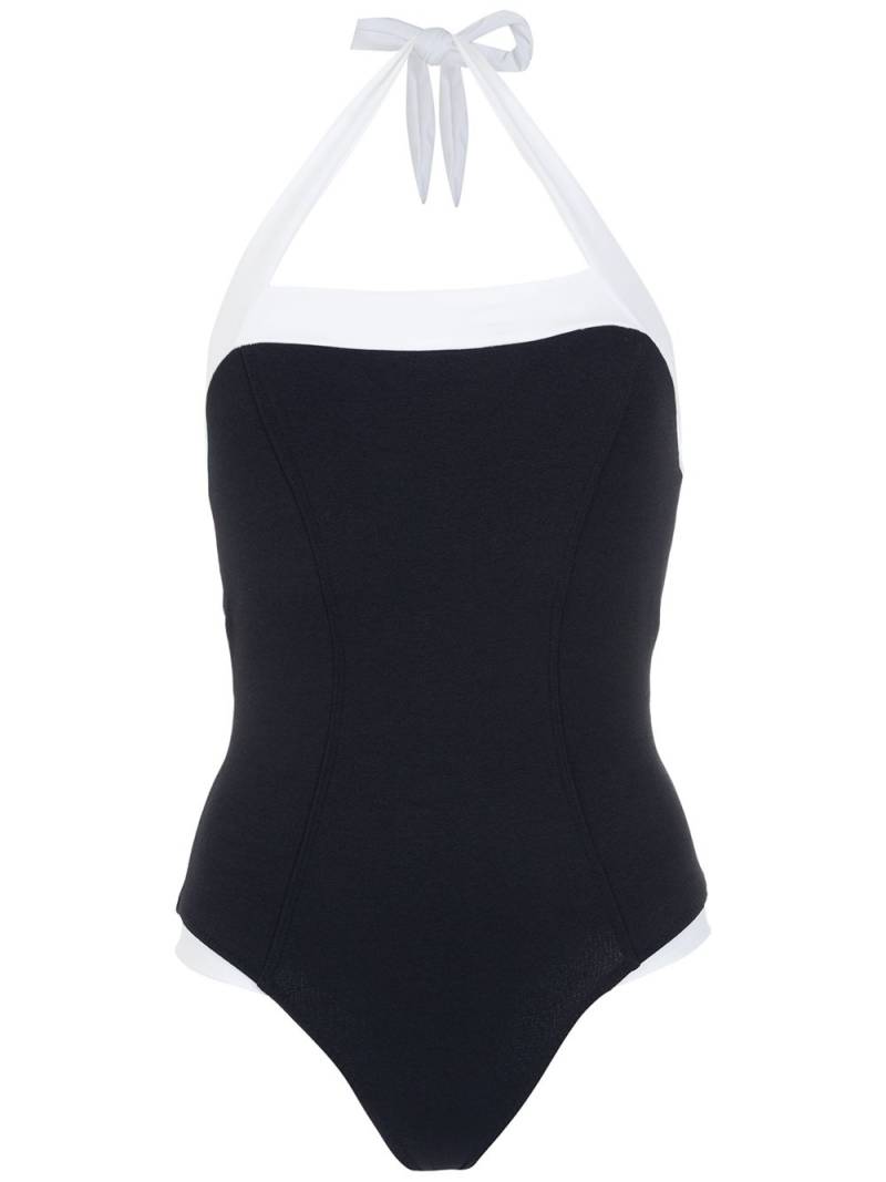 Amir Slama two-tone swimsuit - Black von Amir Slama