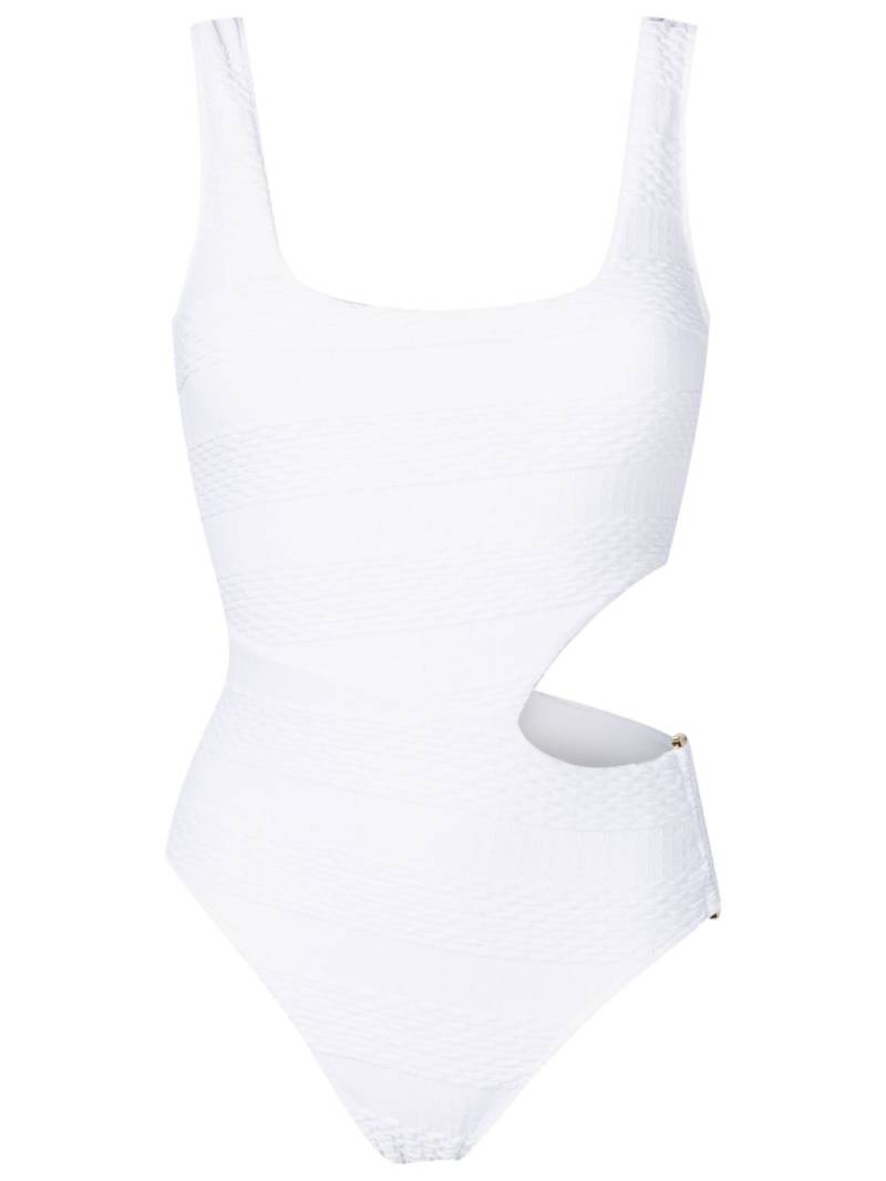 Amir Slama woven cut-out one-piece - White von Amir Slama