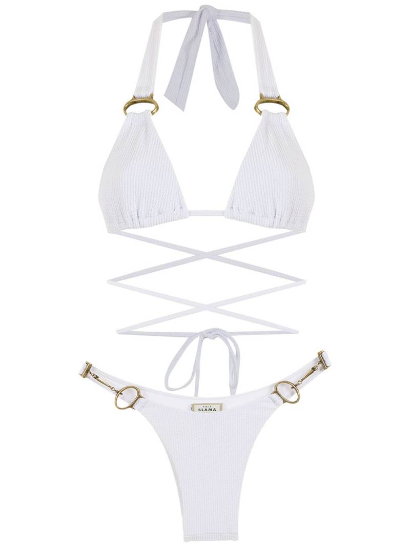 Amir Slama wrap-around bikini set - White von Amir Slama