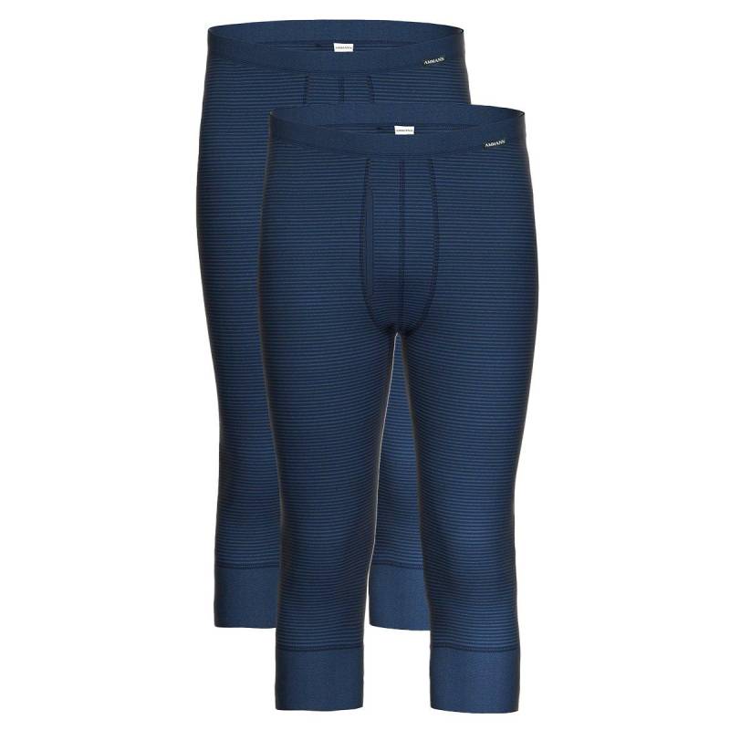 2er Pack Jeans - Lange Unterhose Herren Marine 3XL von Ammann