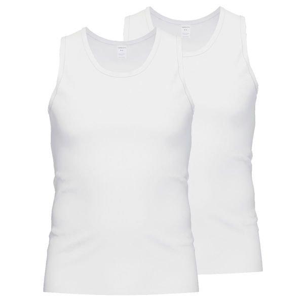 2er Pack Micromodal - Unterhemd Tanktop Herren Weiss XL von Ammann