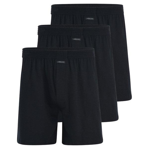 Ammann - 3er Pack Basic Boxershort, für Herren, Schwarz, Größe XL von Ammann