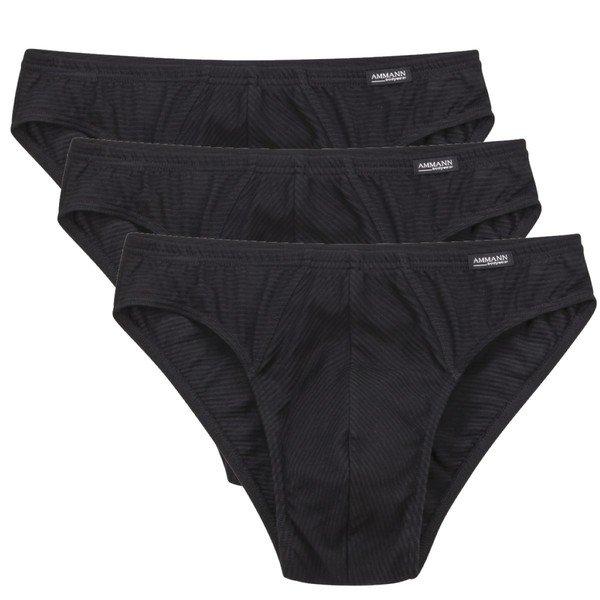 Ammann - 3er Pack Cotton & More Mini-Slip / Unterhose, für Herren, Schwarz, Größe 3XL von Ammann