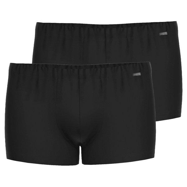 2er Pack Tencel - Retro-short Pant Herren Schwarz M von Ammann