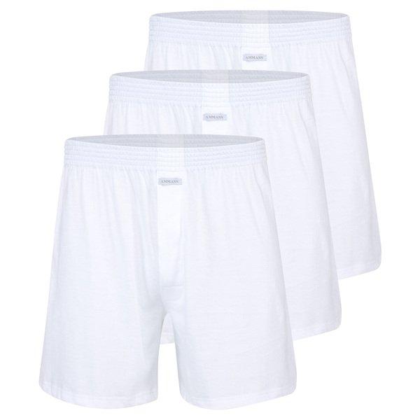 3er Pack Basic - Boxershort Herren Weiss XL von Ammann