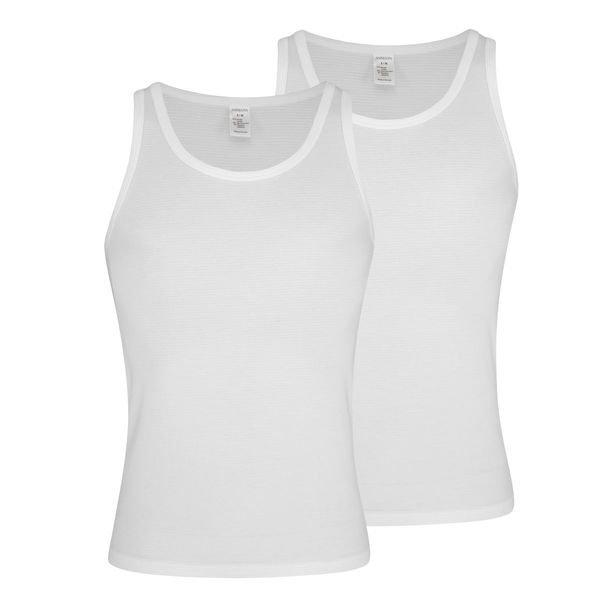 2er Pack Cotton & More - Unterhemd Tanktop Herren Weiss M von Ammann