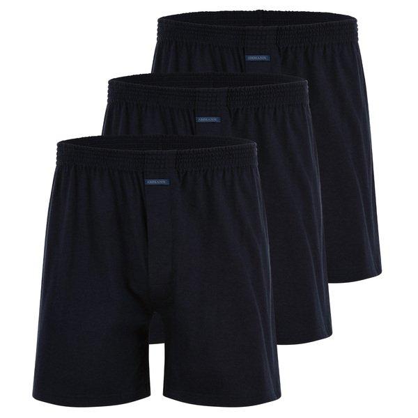 3er Pack Basic - Boxershort Herren Marine XXL von Ammann