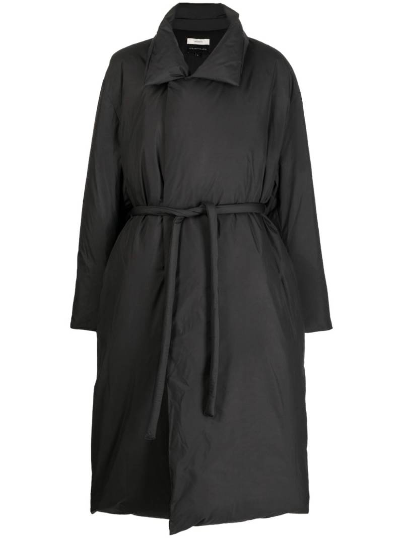 Amomento tied-waist padded down coat - Black von Amomento