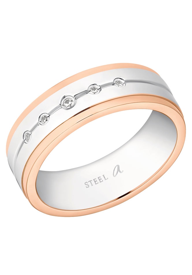 Amor Fingerring »Uni Chic«, mit Zirkonia (synth.) Amor Fingerring »Uni Chic«, mit Zirkonia (synth.) von Amor