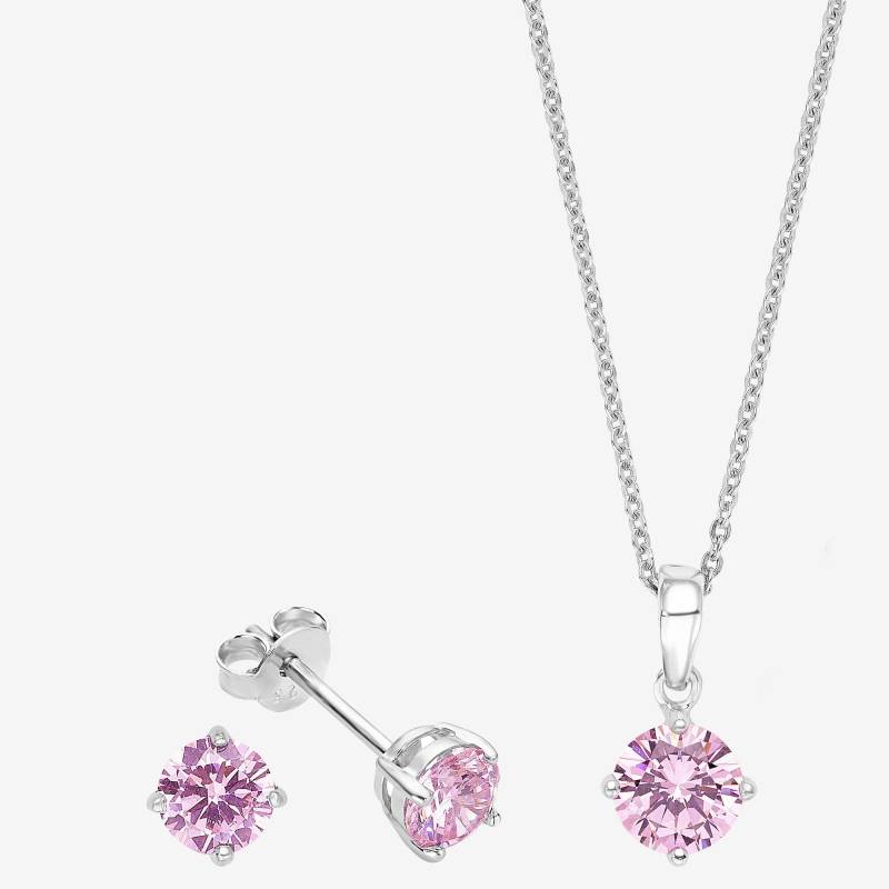 Set Collier/ohrschmuck Damen Silber 50 CM von amor