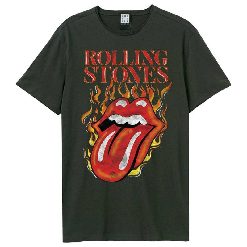 Hot Tongue Tshirt Herren Charcoal Black XS von Amplified