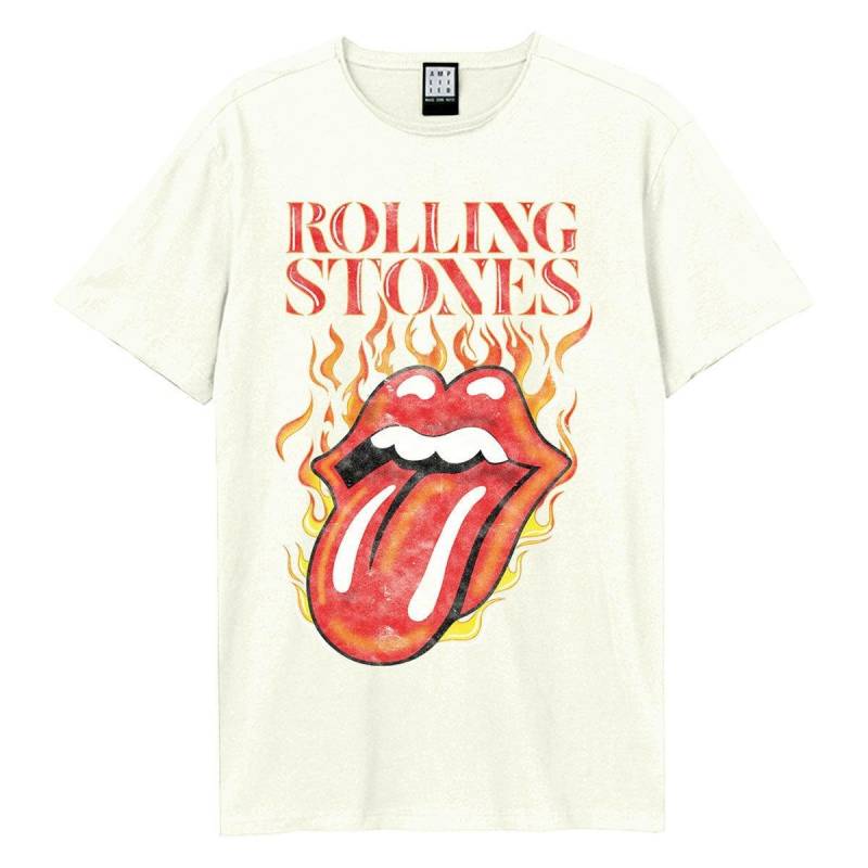 Hot Tongue Tshirt Herren Weiss L von Amplified