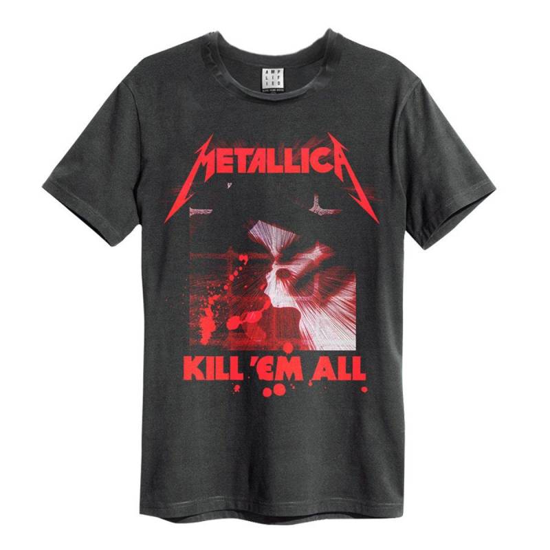 Kill Em All Tshirt Herren Schwarz L von Amplified