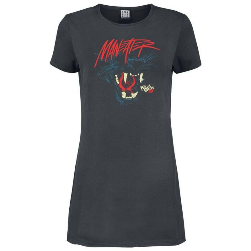 Maneater Tshirtkleid Damen Charcoal Black L von Amplified