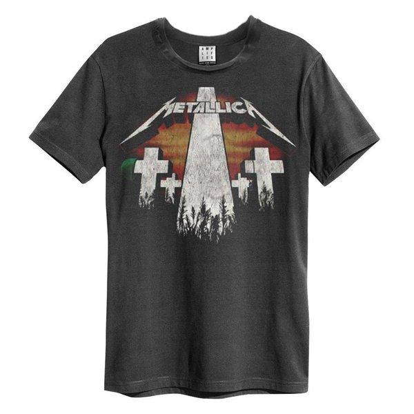 Master Of Puppets Revamp Tshirt Damen Charcoal Black M von Amplified