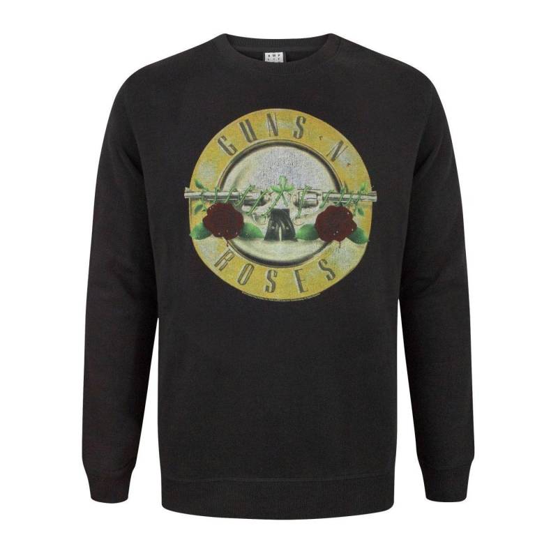 Amplified - Guns N Roses Sweatshirt, für Herren, Schwarz, Größe L von Amplified