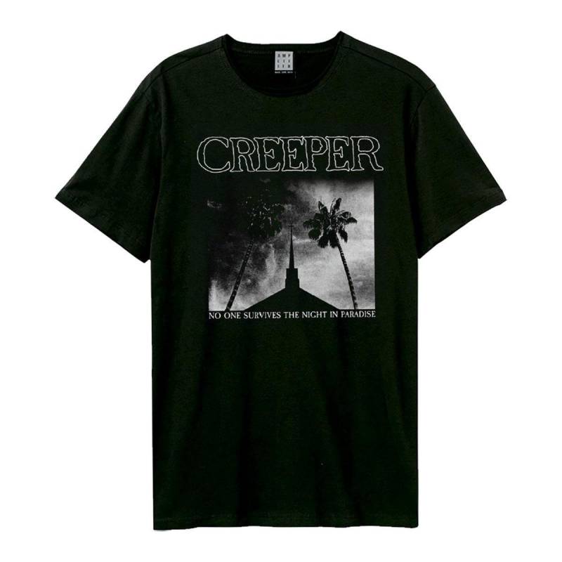 Night In Paradise Tshirt Damen Schwarz L von Amplified