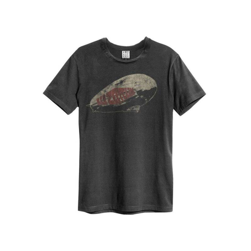 Retro Blimp Tshirt Damen Charcoal Black XS von Amplified