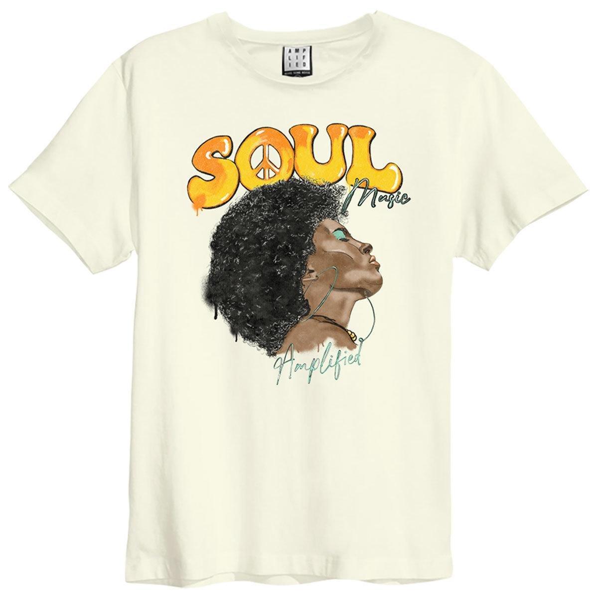 Soul Music Tshirt Herren Weiss L von Amplified