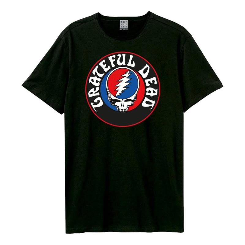 Amplified - Steal Your Face Logo TShirt, für Damen, Schwarz, Größe S von Amplified