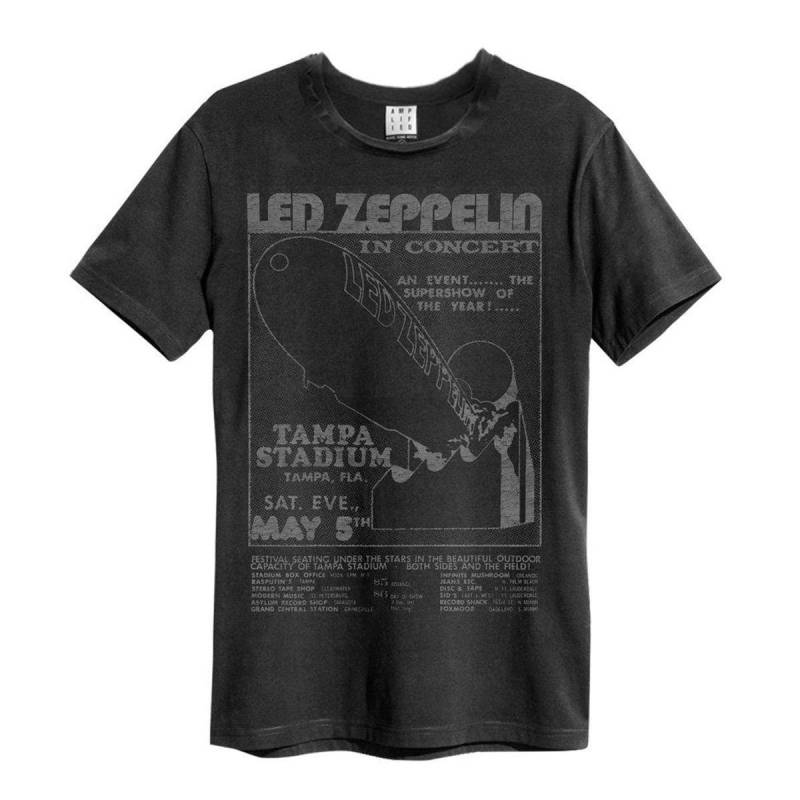 Tampa Stadium Tshirt Damen Charcoal Black XS von Amplified