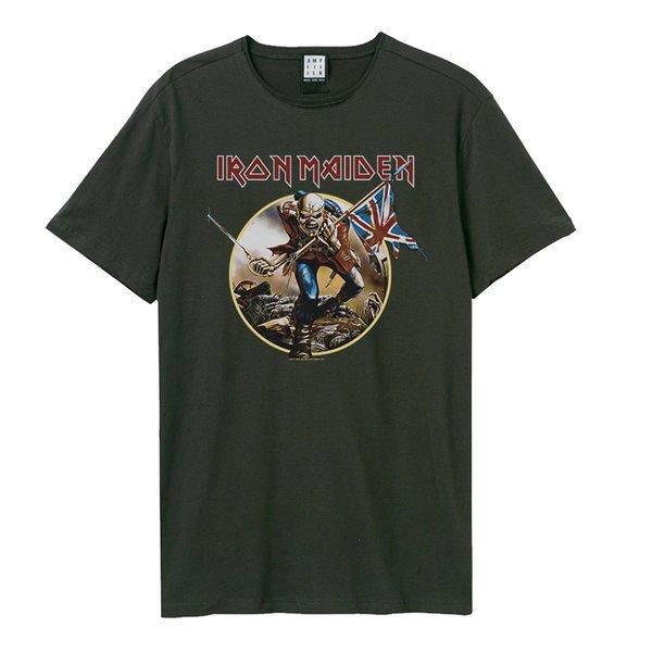 Trooper Iron Maiden Tshirt Damen Charcoal Black XS von Amplified