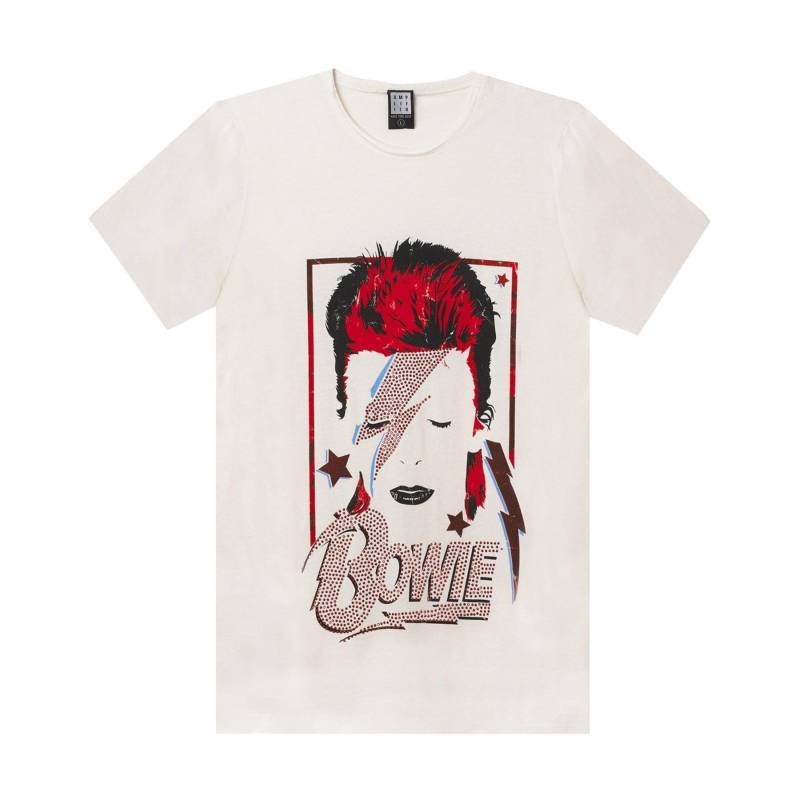 "aladdin Sane" Tshirt Herren Weiss L von Amplified