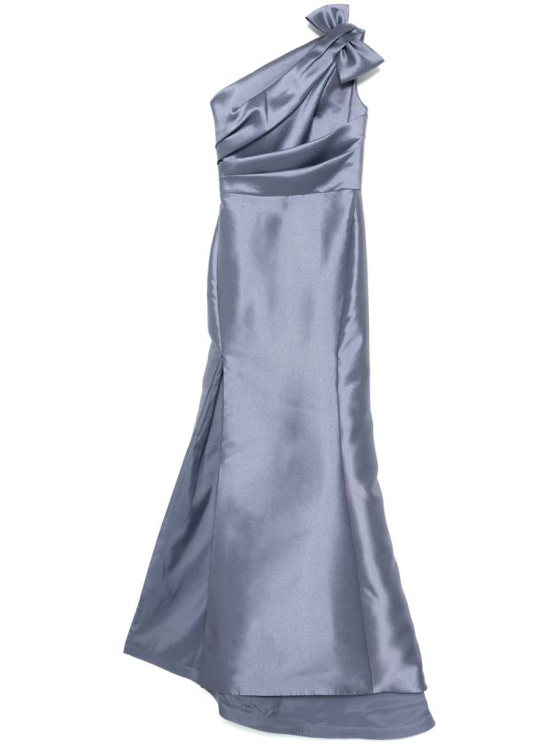 Amsale Mikado draped bodice dress - Blue von Amsale