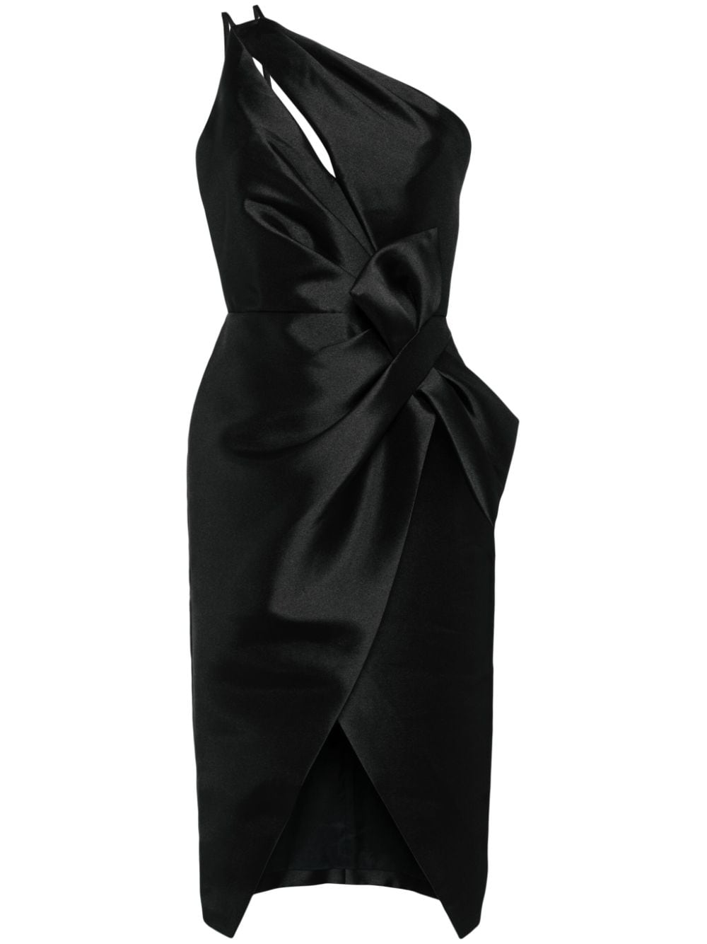 Amsale bow Mikado dress - Black von Amsale