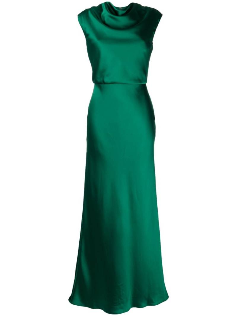 Amsale cowl-neck sleeveless maxi dress - Green von Amsale