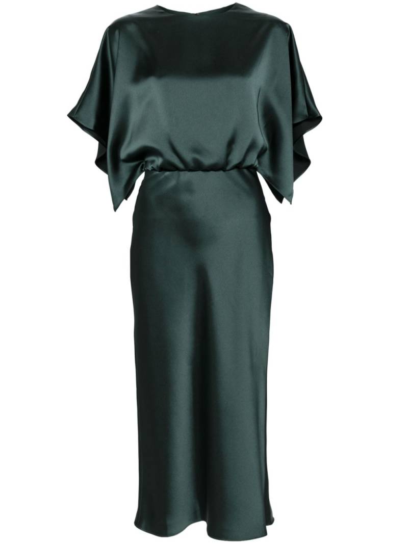 Amsale draped detailing midi dress - Green von Amsale