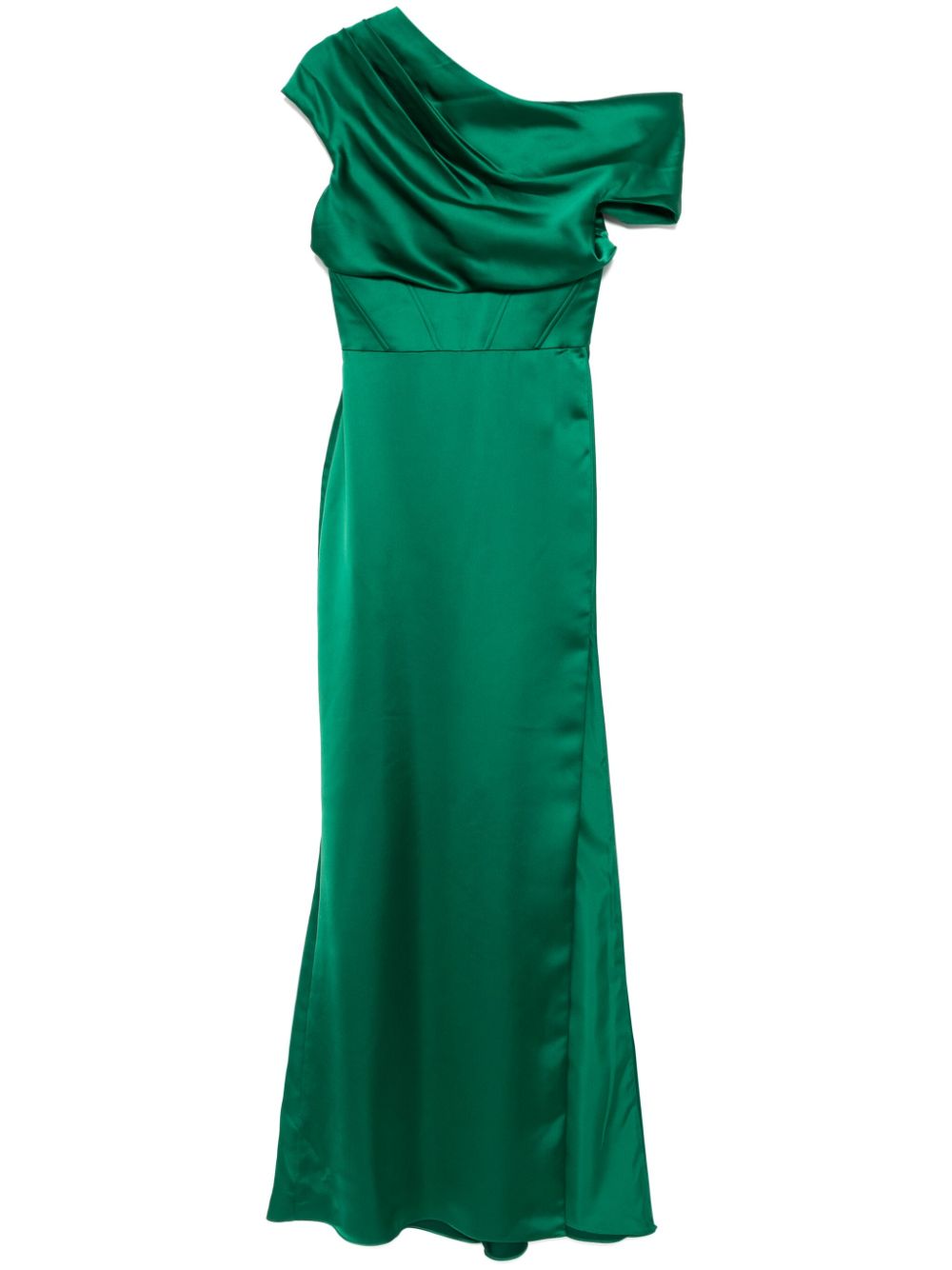 Amsale off-the-shoulder corset dress - Green von Amsale