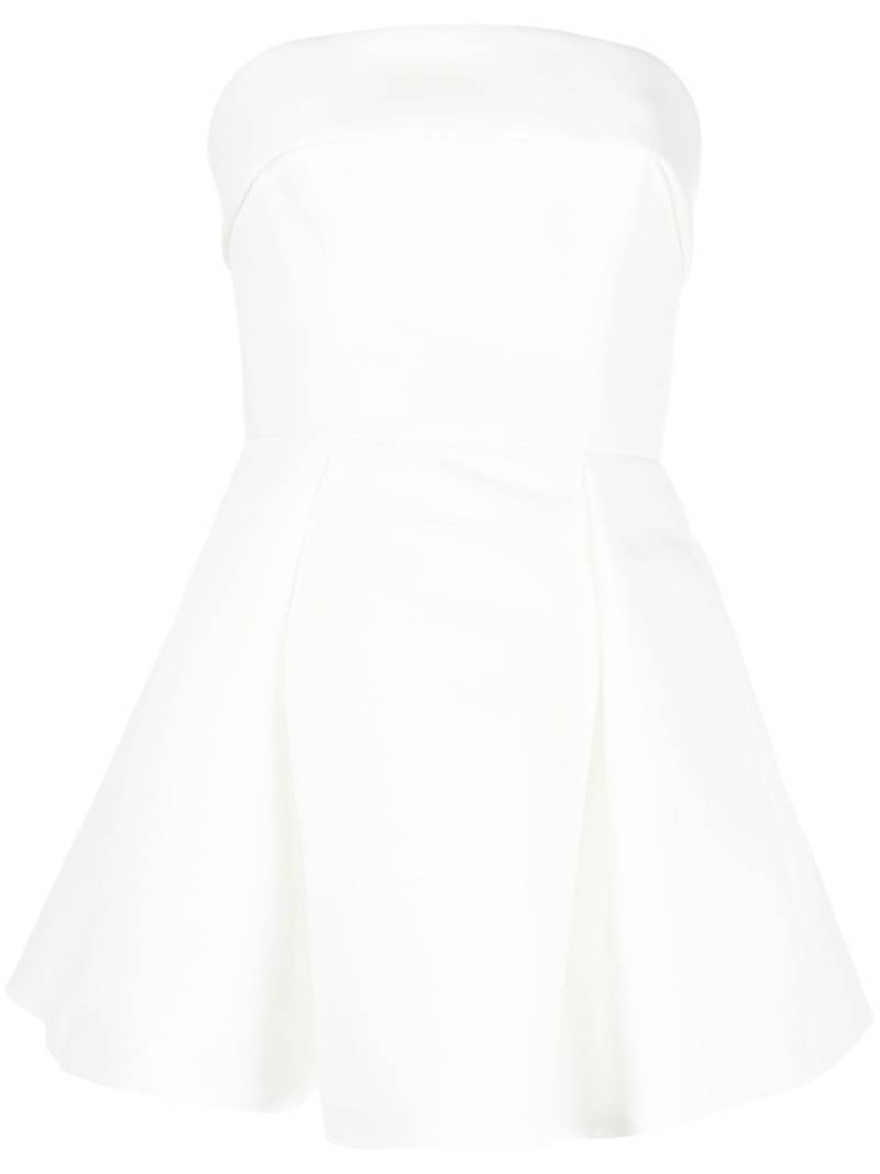 Amsale pleated mini dress - White von Amsale