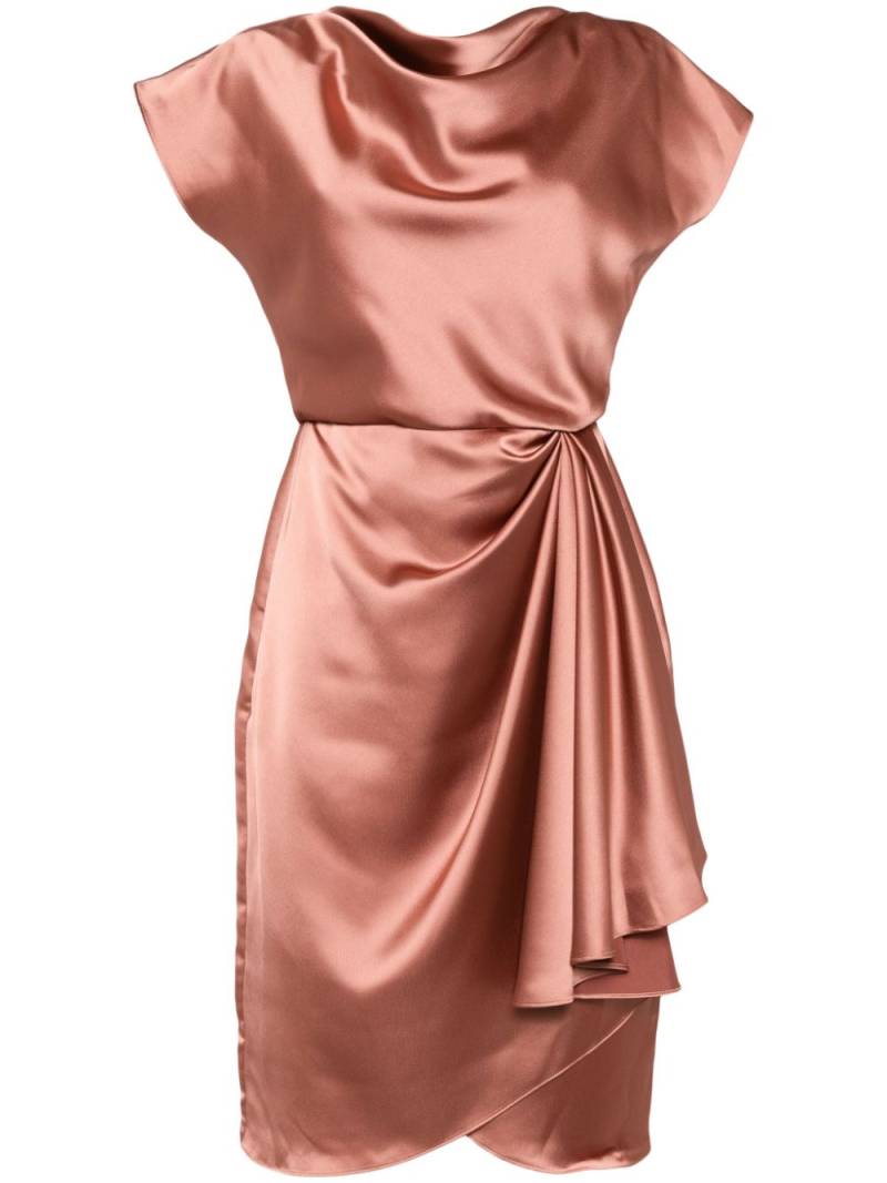 Amsale satin cowl dress - Neutrals von Amsale