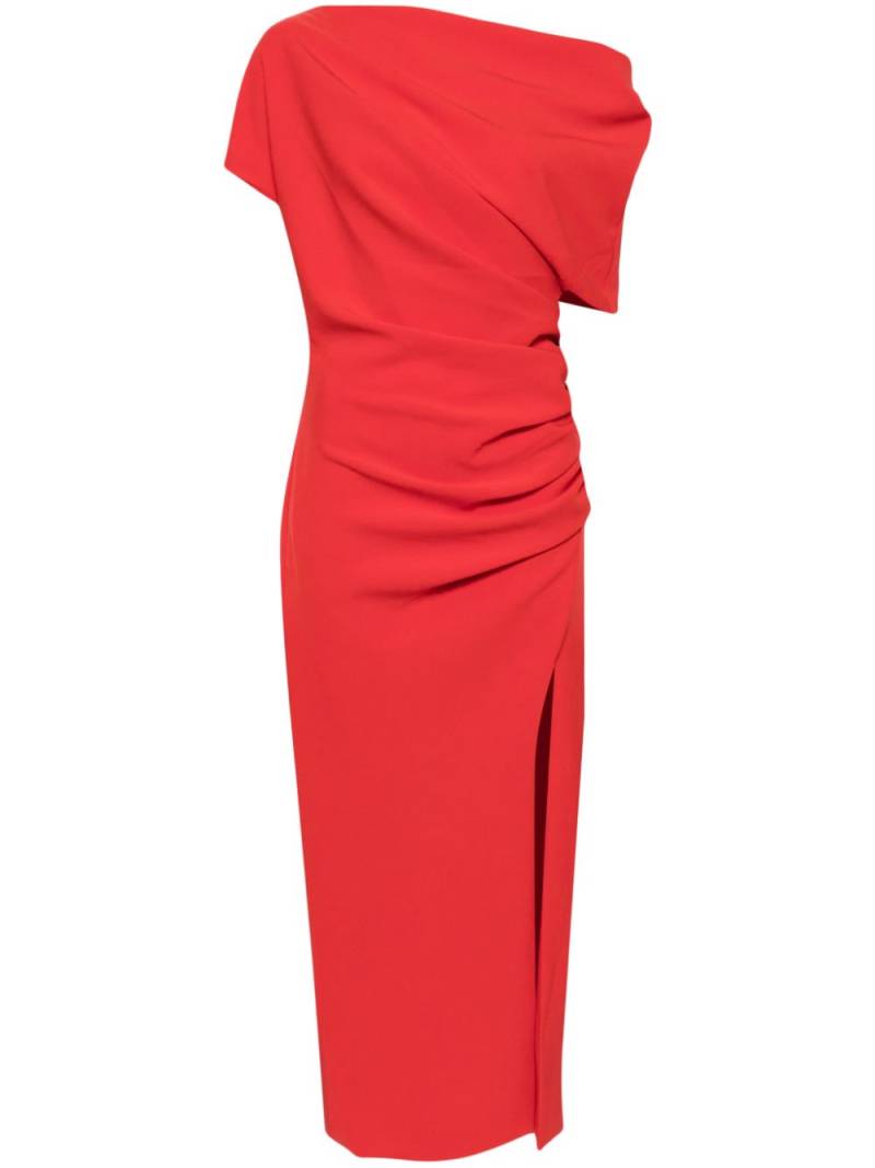 Amsale stretch crepe slouch dress - Red von Amsale